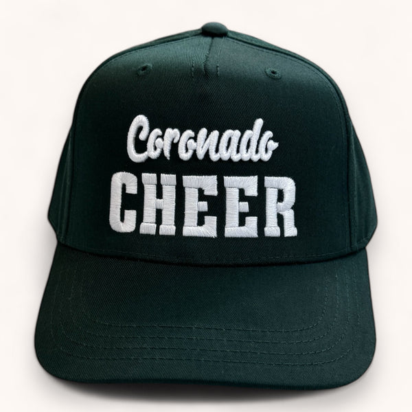 KIDS CORONADO CHEER  |  DARK GREEN CURVED BRIM KIDS BASBEALL HAT