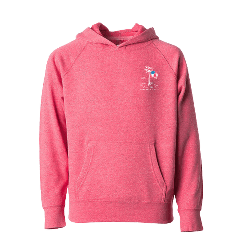 SHORELINE SWEATS KIDS  |  RED, WHITE, AND PALM TREES