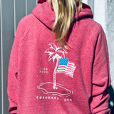 SHORELINE SWEATS KIDS  |  RED, WHITE, AND PALM TREES