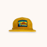 CENTRAL BEACH CORONADO |  CORDUROY FLAT BRIM SURF CAP IN MUSTARD