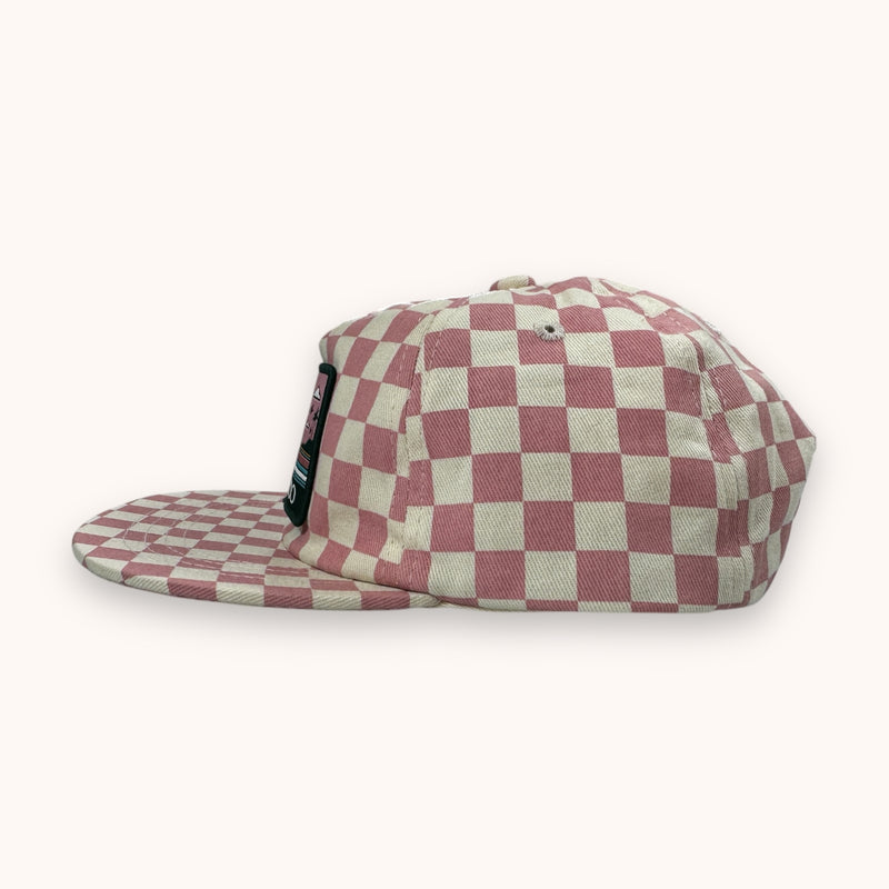 SPRECKELS  |  PINK CHECKERED KIDS SURF CAP