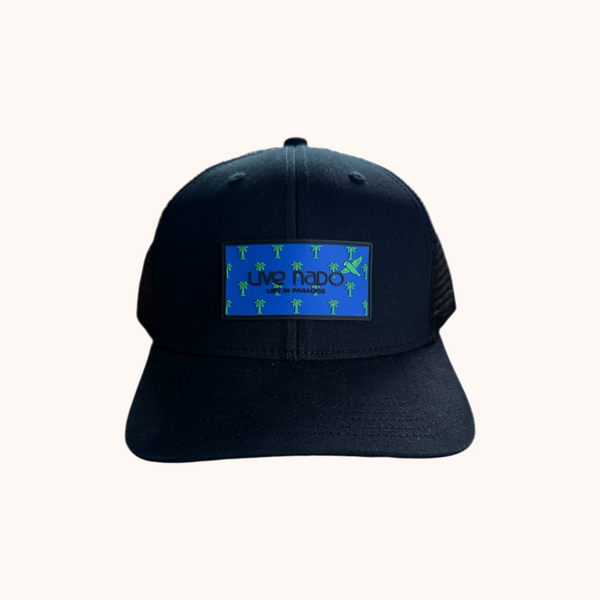 ALAMEDA | PARROTS & PALMS CURVED BRIM TRUCKER HAT