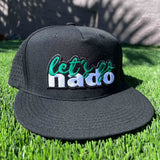 flat brim trucker let's go nado hat to celebrate coronado sports teams