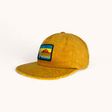 CENTRAL BEACH CORONADO |  CORDUROY FLAT BRIM SURF CAP IN MUSTARD