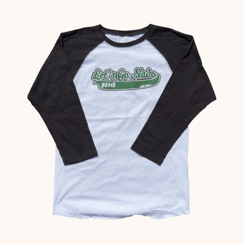 HER VINTAGE BASEBALL TEE  |  LET'S GO NADO 3/4 LENGTH SLEEVE TEE