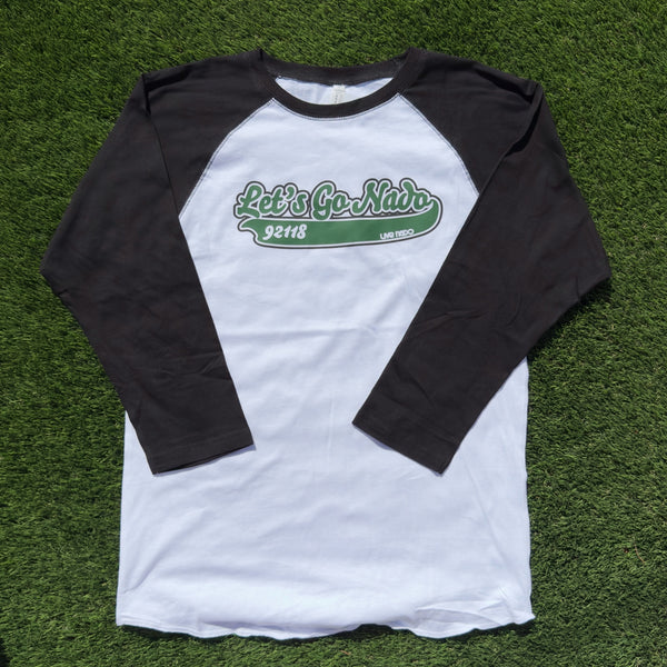 HER VINTAGE BASEBALL TEE  |  LET'S GO NADO 3/4 LENGTH SLEEVE TEE