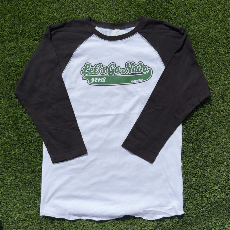 HIS VINTAGE BASEBALL TEE  |  LET'S GO NADO 3/4 LENGTH SLEEVE TEE